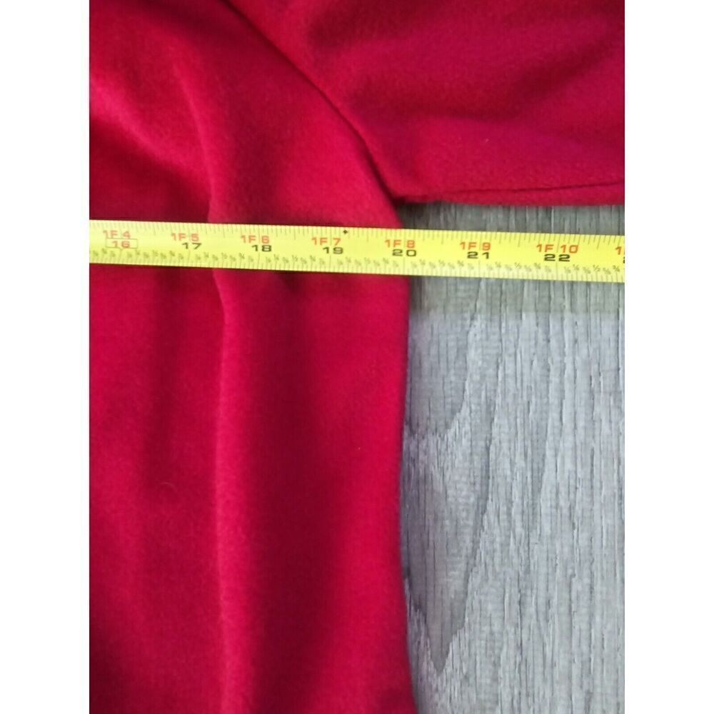 Vintage Appel Zip Housecoat Robe Deep Red Velour Size Medium Made In USA - Picture 5 of 9